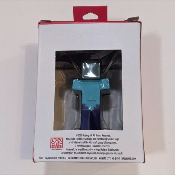 New Hallmark Minecraft Christmas Ornaments Axolotl Creeper Zombie 2022 Bundle - Picture 14 of 14